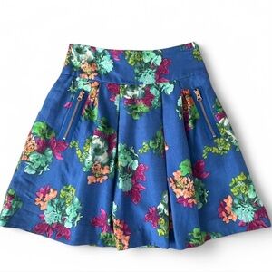 Anthropologie Maeve “Garden Days” Silk Floral Skirt w/ Pockets –  Size 2  | NWOT